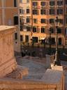 View down the Spanish Steps.